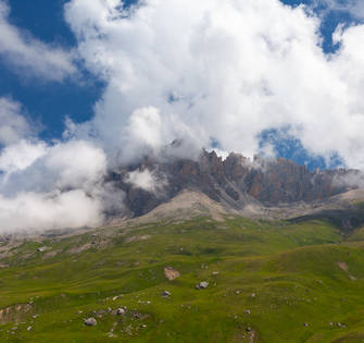 Гора Боровцек прячется в облаках