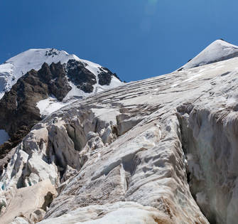 Вершина Гумачи и ледопад